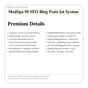 MedSpa SEO Blog Post Kit | 50+ Long Form Templates image 4