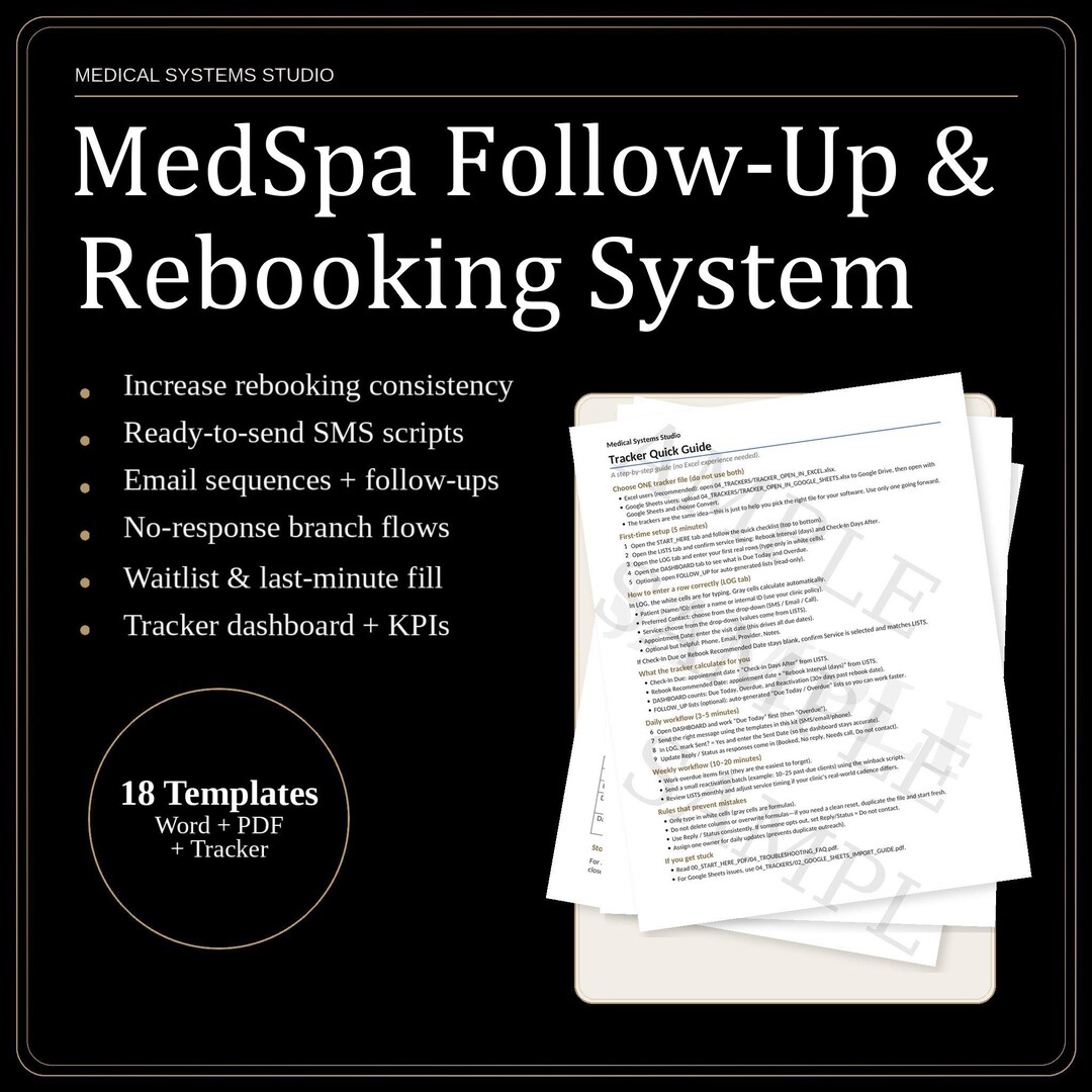 Foolow The System Medspa Follow-up and Rebooking Patient Retention System | SMS & Email ...