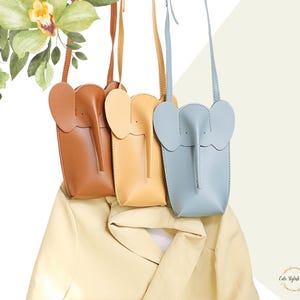 Süße Umhängetasche | Handytasche Umhängetasche | Elefanten-Kreuz-Handytasche | Umhängetasche | Handytasche mit großer Kapazität | Süßes Elefantenbaby