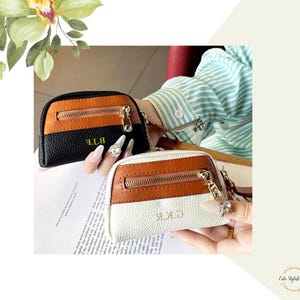 Personalized Coin Purse | Leather Purse | Leather Coin Purse | Personalized Coin Pocket | Monogram wallet | Card Purse | Small Purse | Coins