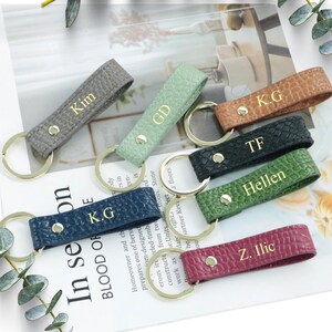 Personalized Keychain | Leather Keyring | Monogram Leather Keychain | Special Keychain | House Warming | Moving houses present | Moving gift