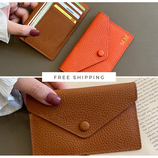 Personal Card Holder | Women Card Holder | Women's wallet | Personalized Gift | Minimalist Wallet | Personalized Purse | Monogram Initials