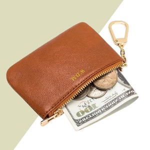 Portafoglio in pelle personalizzato | Portacarte da donna | Portafoglio donna | Regalo personalizzato | Portafoglio minimalista | Borsa personalizzata | Tasca per monete