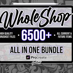 Procreate Stamp Brushes Whole Shop Bundle by Paintrap - 6500+ Stamp Brushes - Inc. Future Uploads - Easy Access - Instant Digital Download