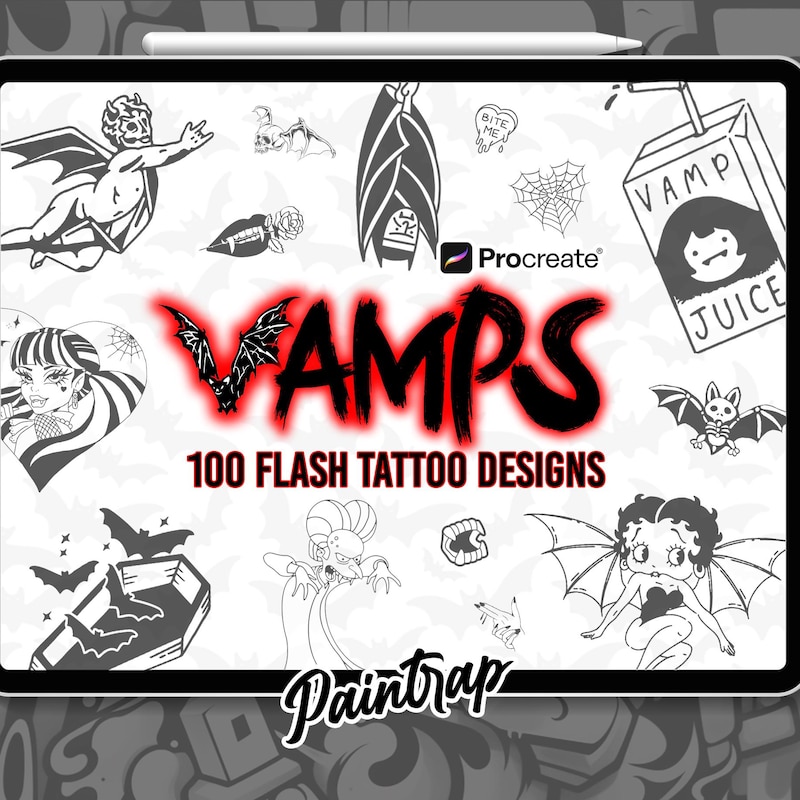 Vampire Flash Tattoo - Etsy