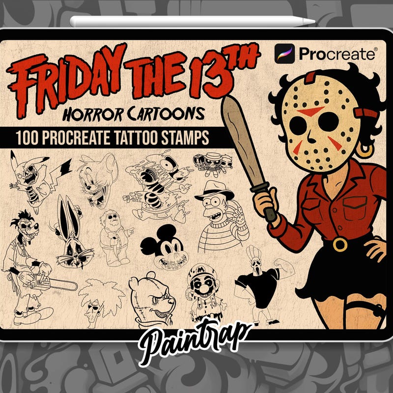 Flash Friday Top Tattoo Flash Friday 13th - Etsy