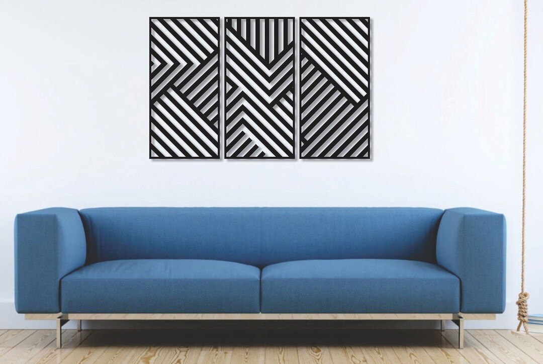 Modern Wood Wall Art Large, Geometric Wood Wall, Geometric Wood Wall Art, Home Decor, Wood Wall