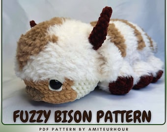 Motif bison flou