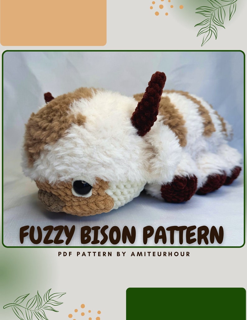 Fuzzy Bison Pattern zdjęcie 1