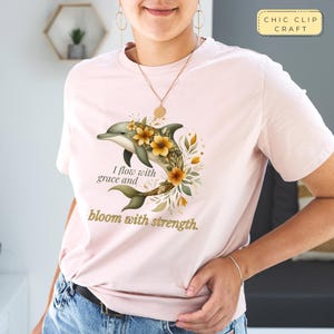 Boho floral dauphin sublimation Design PNG - Clipart animal océan avec des fleurs jaunes pour bricolage chemises, tasses, sacs fourre-tout et travaux manuels