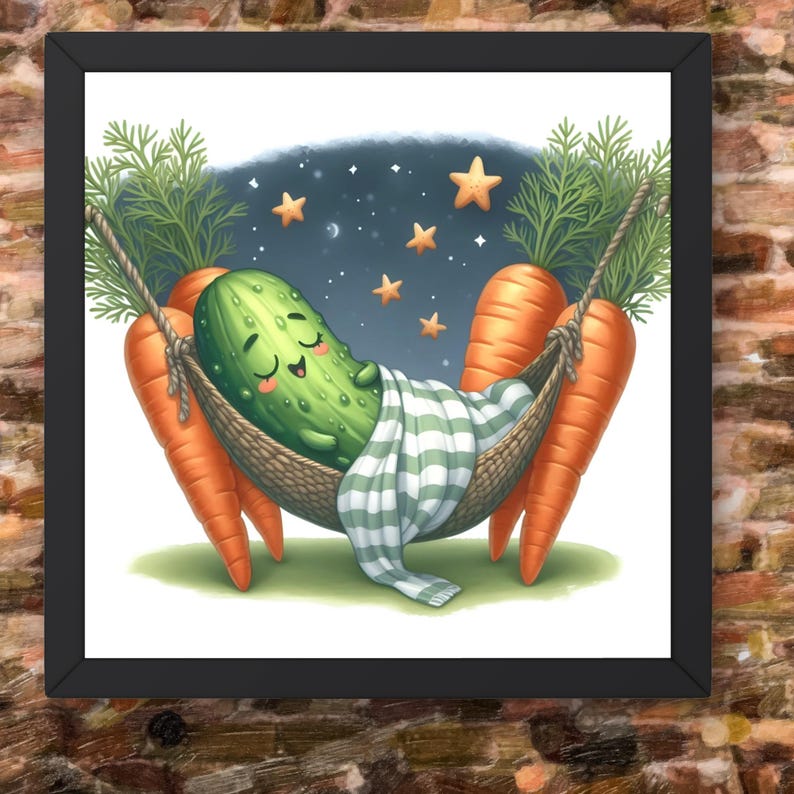 Pickle Sleep Quirky Pickle Cucumber Clipart Bundle | Funny Pngs (300 DPI) - Etsy