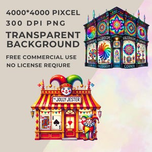 Whimsical Store Clipart Bundle, Fantasy Shop Illustrations (PNG, 300 ...