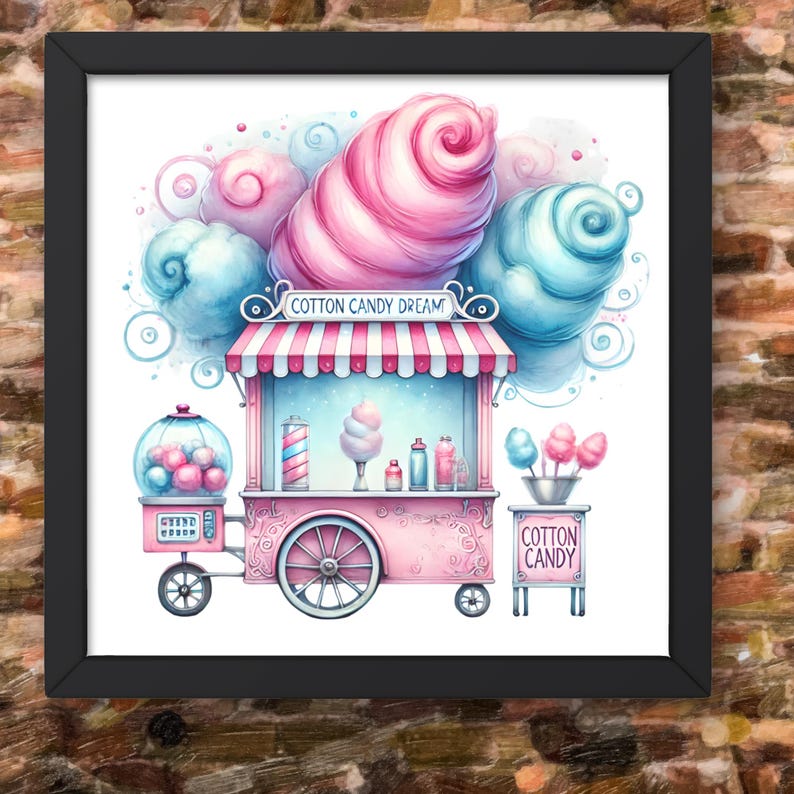 Whimsical Food Cart Clipart Bundle, Commercial Use (11 Pngs) - Etsy