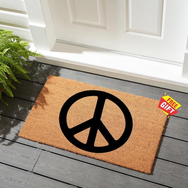 Peace Doormat Etsy
