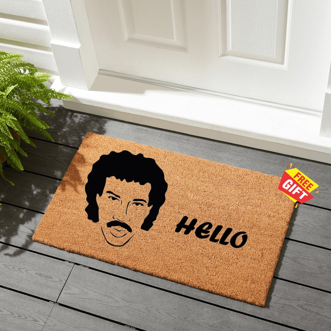 Lionel Richie Doormat Lionel Richie Hello Mat Funny Doormat Etsy