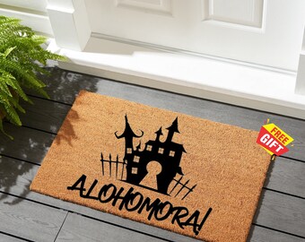 Alohomora Doormat, Home Sweet Home Doormat, Welcome Mat, Housewarming Gift, Front Doormat, Alohomora Rug, Christmas Gift