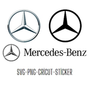 Buy Platinum Stuff Mercedes-Benz Logo Sticker Decal for Car Window, Bumper,  Laptop, Skateboard, Wall, ETC. (3) Online at desertcartINDIA
