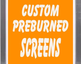 23&quot; x 31&quot;Custom pre burned silk screens,FREE Color Separations,DIY pre burned screens,Pre burned screen,Screen Printing,pre burned screens