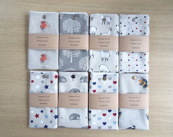 Fabric Glasses Case, Fleece Lined, Sunglasses Pouch, Ideal Gift