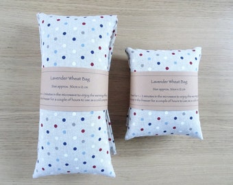 Spots Lavender Wheat Bag Heat Pack Microwave / Freezer Cold Compress Handmade Wellness Gift Heat Therapy