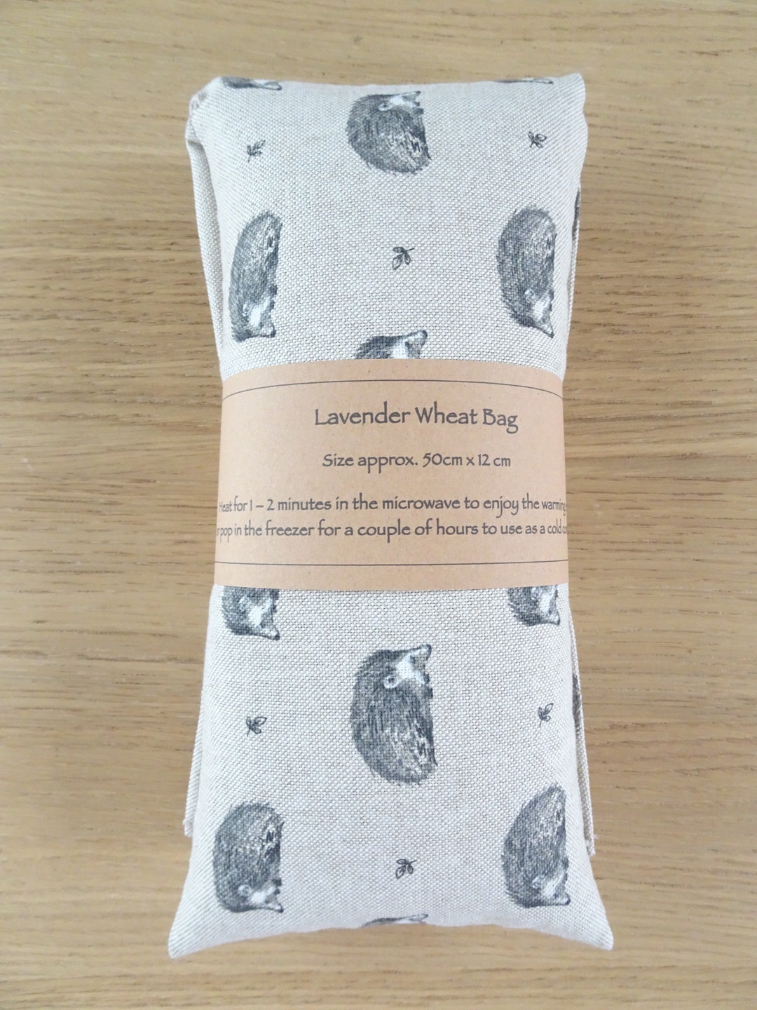 Hedgehog Lavender Wheat Bag Heat Pack Microwave / Freezer Cold Compress Handmade Wellness Gift