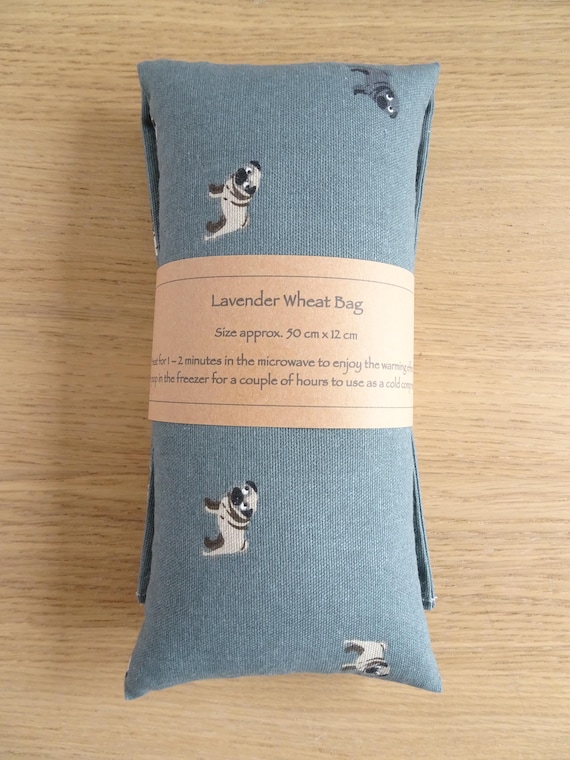 Pug Lavender Wheat Bag Heat Pack Microwave Freezer Cold Compress