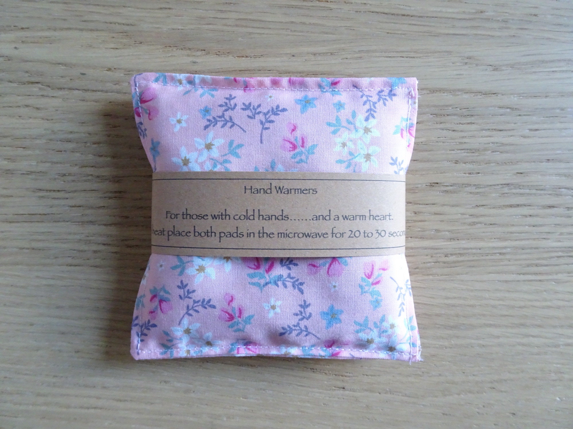 Pink Floral Hand Warmers Pocket Warmers Microwaveable Birthday