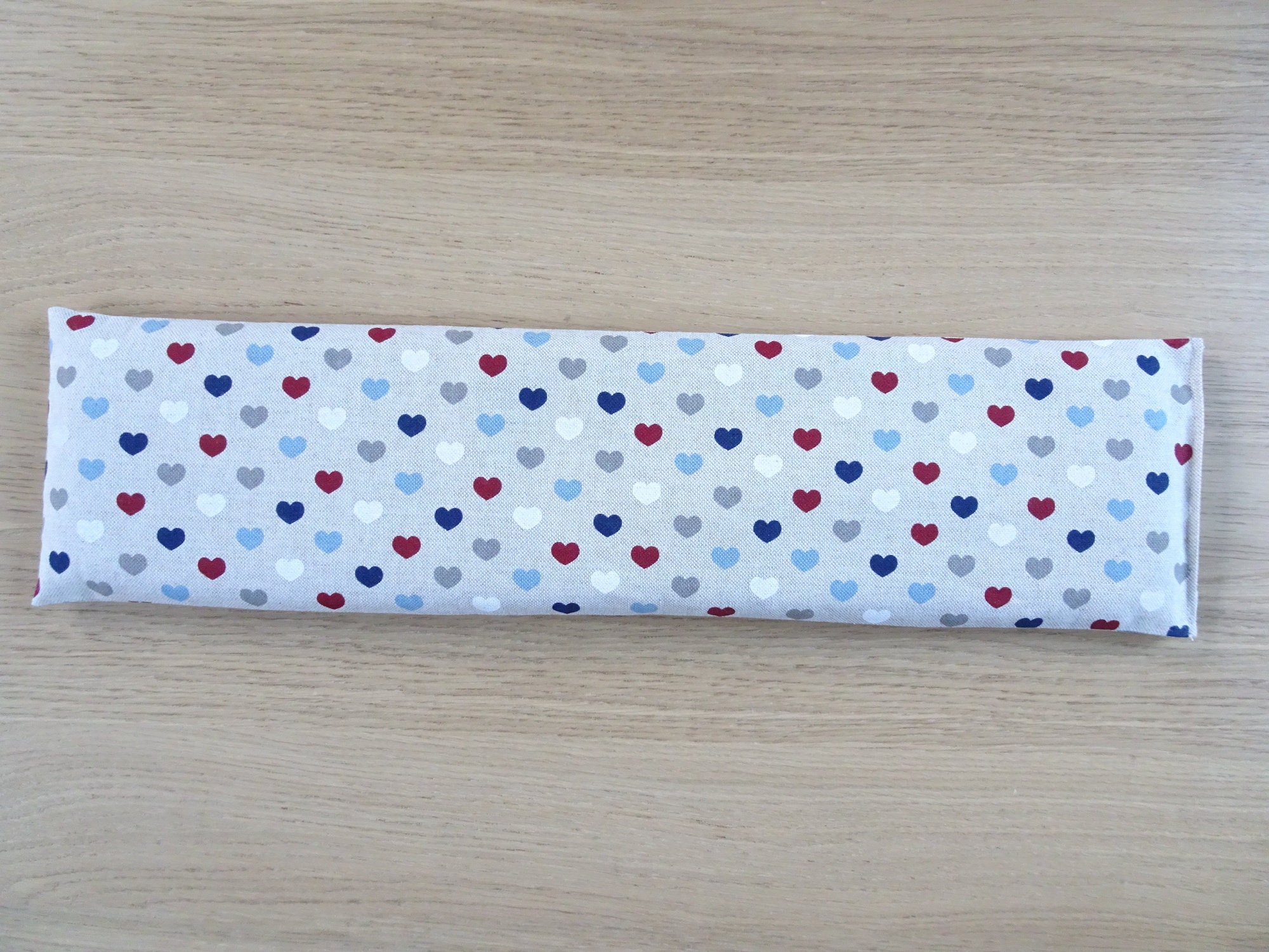 Hearts Lavender Wheat Bag Heat Pack Microwave / Freezer Cold Compress Handmade Wellness Gift