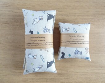 Dogs Lavender / Unscented Wheat Bag Heat Pack Microwave Freezer Cold Compress Handmade Wellness Gift Heat Therapy