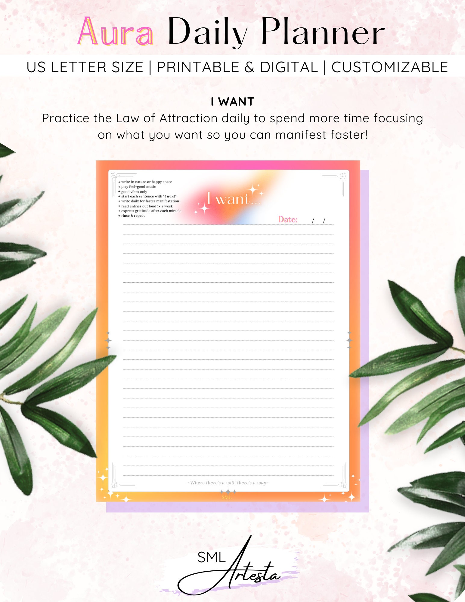 PINK Aura Planner Templates Bundle of 49 2023 Daily Planner Weekly PINK Aura Planner Templates Bundle of 49 2023 Daily Planner Weekly