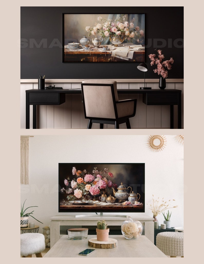 Spring Flowers Screensaver Wallpaper Tea Time Frame TV Screensaver