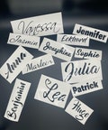 Vinyl stickers personalized, for names and labels of all kinds