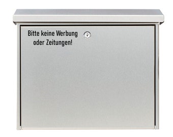 Bitte keine Werbung Aufkleber Briefkasten