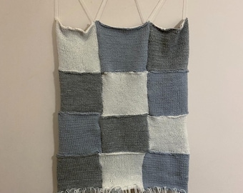 Knitted wall hanging