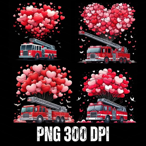 Bundle Fire Truck Valentines, Fire Truck PNG, Firetruck PNG, Firetruck Valentine, Fire Truck PNG, Fire Png, Fire Truck Png 3t, Dys Fire