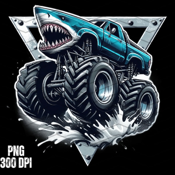 Monster PNG For Kids, Megalodon Monster Truck PNG, Max D Monster Truck PNG, Monster Truck Png For Boys, Monster Truck Png For Toddlers