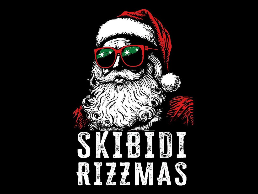 The Word Rizzmas Skibidi Rizzmas PNG SVG, Merry Rizzmas Png, Santa Bruh Christmas PNG ...