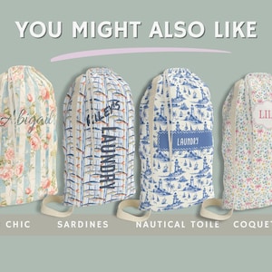 Check out Our other Designs - College Gift Personalized Laundry Bag Dorm Decor Toile De Jouy Sorority Big Little Custom Name Chinoiserie Laundry Room Back to School Gift