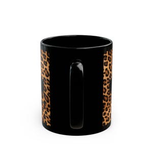 Custom Leopard Print Coffee Mug Trendy Animal Lover Gift Personalized Custom Cup Cat Mom Birthday Present Wild Big Cats Design image 6