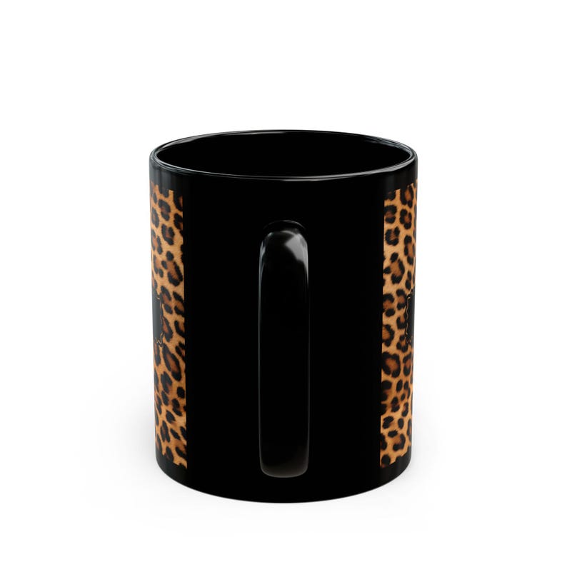 Custom Leopard Print Coffee Mug Trendy Animal Lover Gift Personalized Custom Cup Cat Mom Birthday Present Wild Big Cats Design image 6