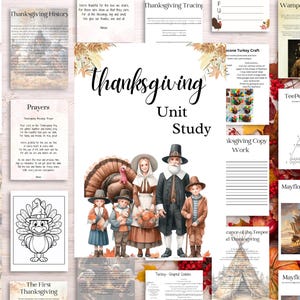 Thanksgiving Unit Study | Instant Download