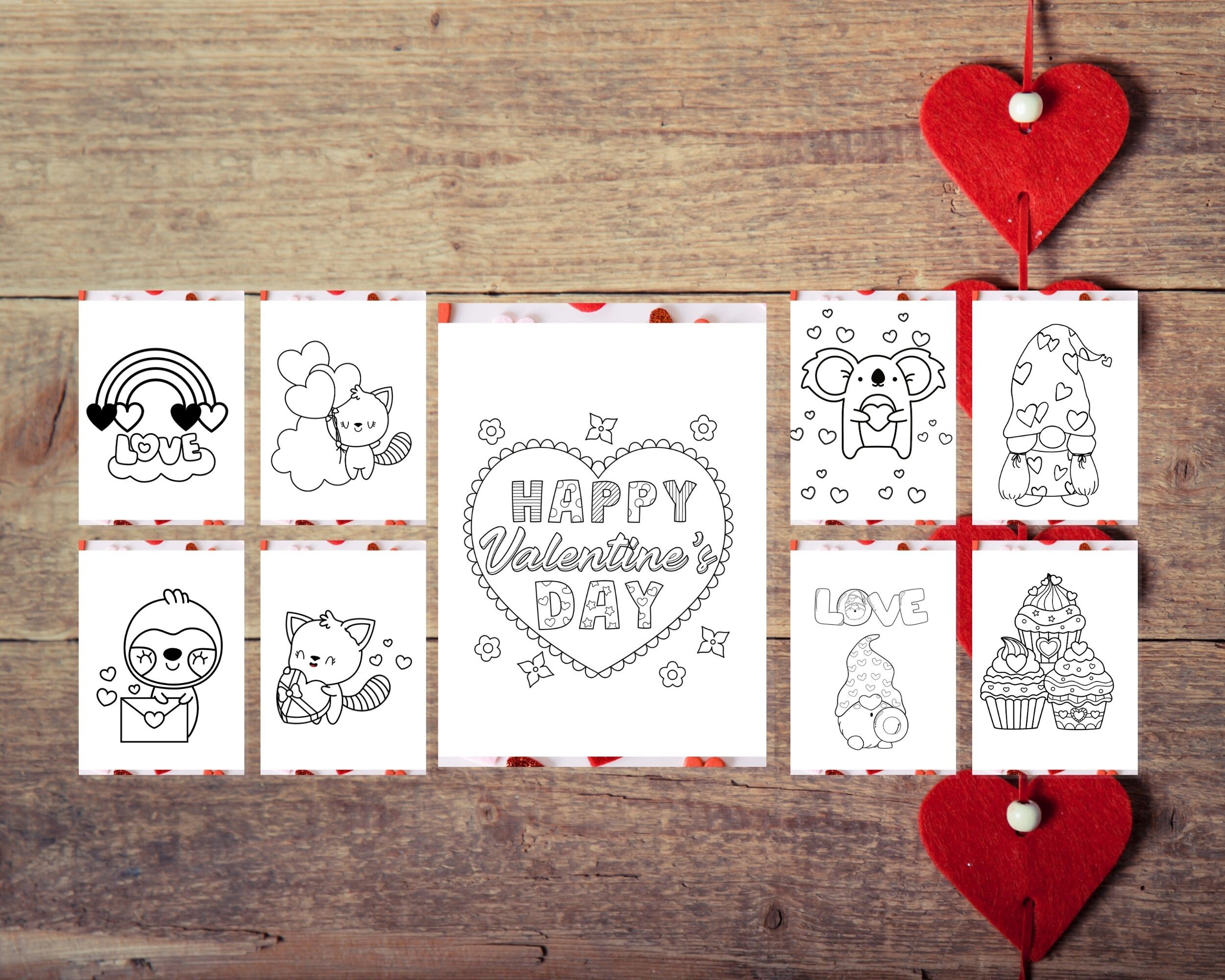 Kids Valentines Coloring Page Printable Valentines Coloring Pages ...