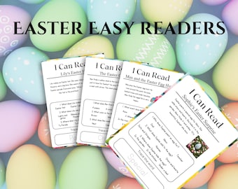 Easter Easy Reader, Printable, Homeschool, 1st grade, kindergarten, DIGITAL DOWNLOAD, Easter, Activity, fun, Reading page