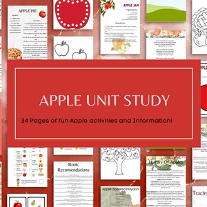 Apple Unit Study Bundle, digitale download