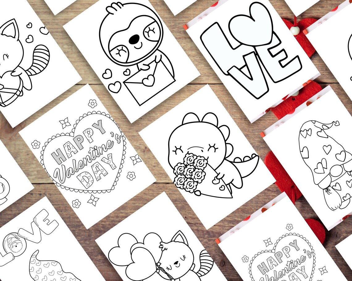 Kids Valentines Coloring Page Printable Valentines Coloring Pages ...