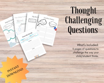 Thought Challenge Activity | INSTANT DOWNLOAND