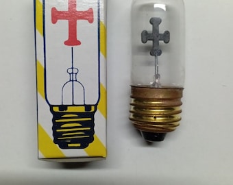 Vintage Neon Lamp Bulb E27-Cross light bulb-220volt-E27