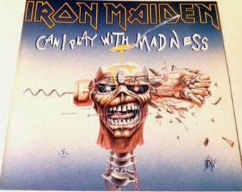 1988 Iron Maiden "Can I Play With Madness" 12in Vinyl EMI Records NL press