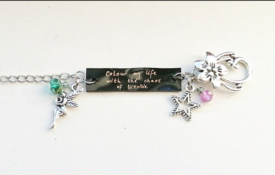 Belle and Sebastian Lyric Bracelet Rock Music Bracelet Song Lyric Bracelet Song Lyric Charm Bracelet Music Jewelry Etsy