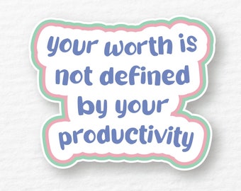 Din värdighet vinylklistermärke, positiv affirmation, laptopdekal